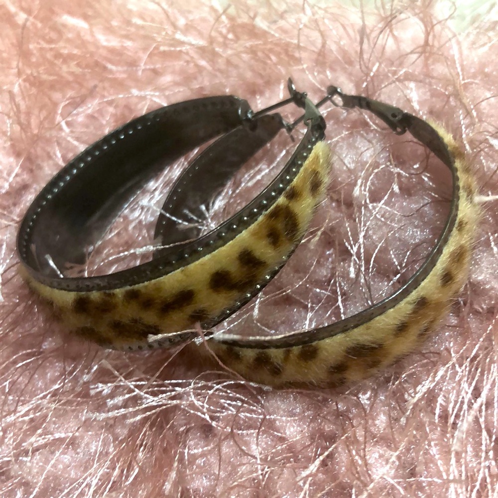 Animal print earrings